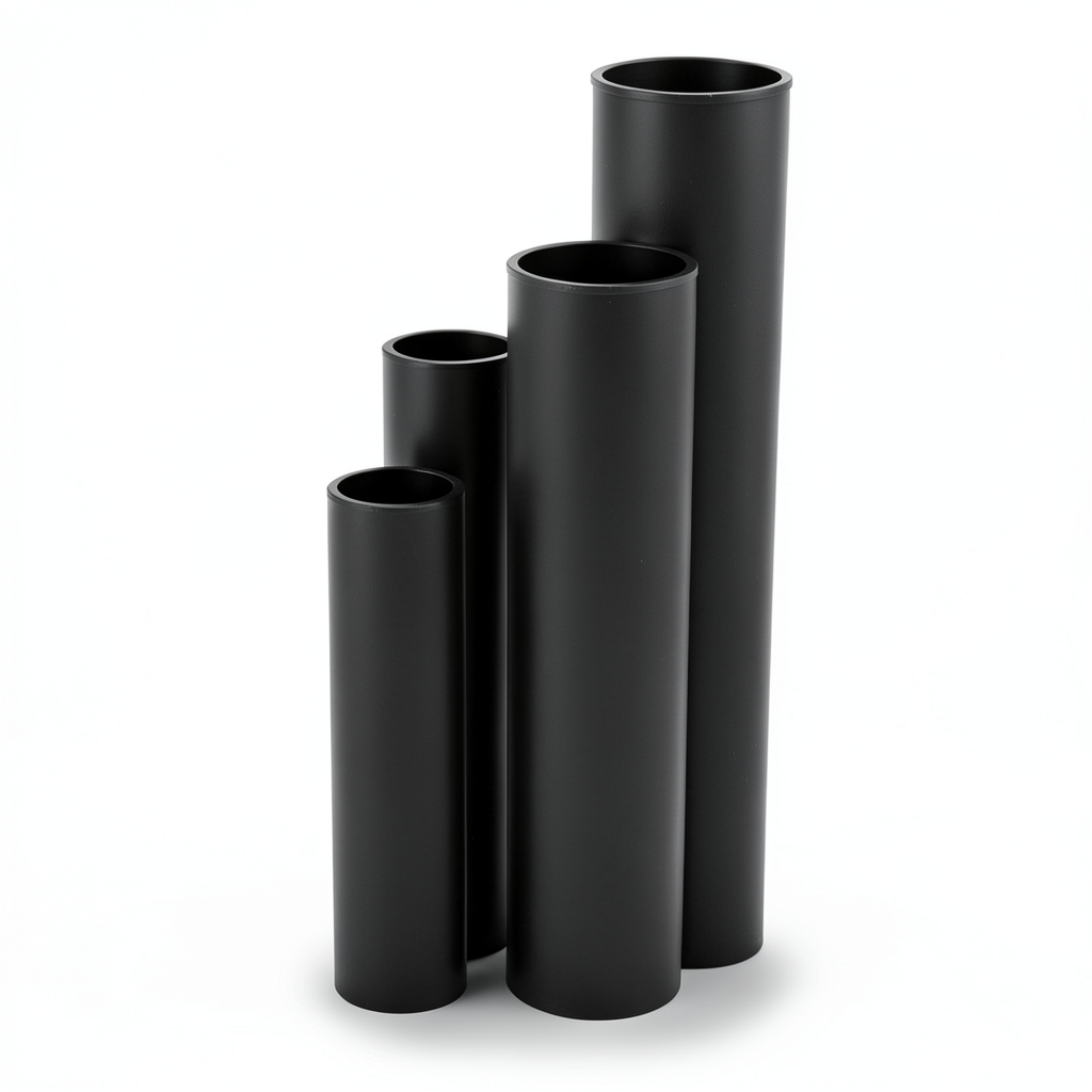 HDPE Pipes SDR 41 Outside Diameter 110 mm Thickness 2.7 mm Black