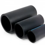 أنابيب HDPE الوطني لشبكات المياه  ضغط 10 بار قطر خارجي 140 مم سمك 5.4 مم لون اسود