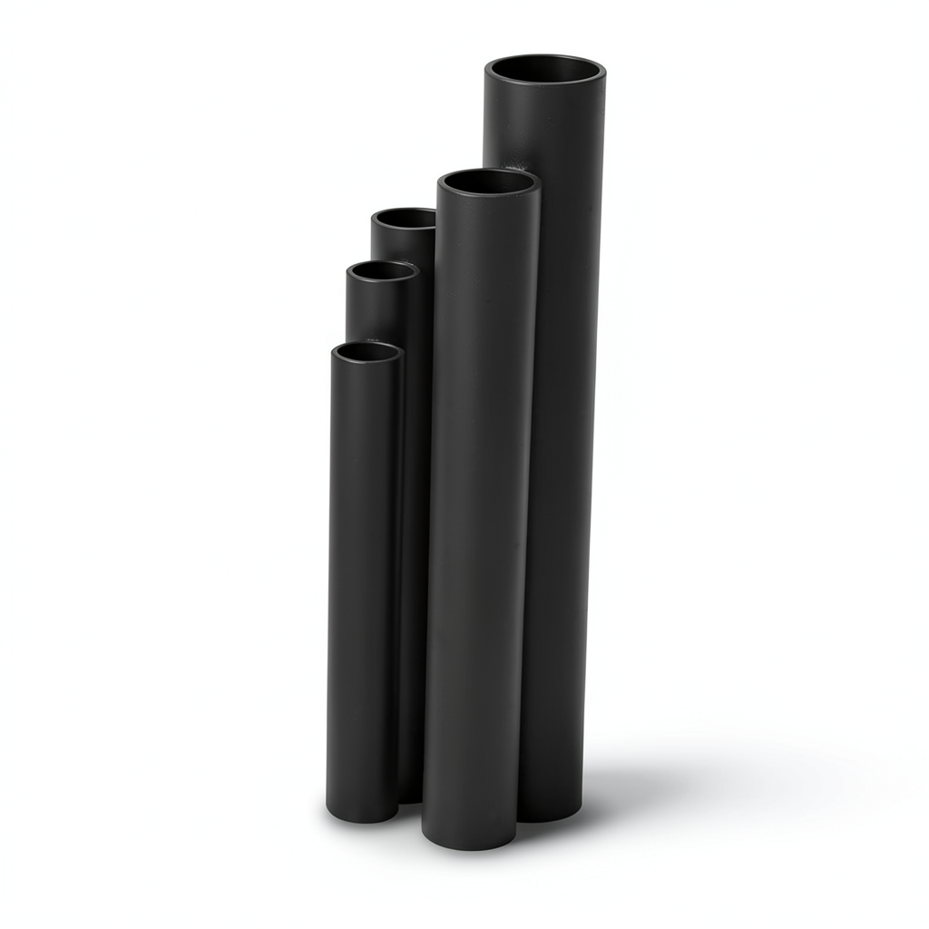 أنابيب HDPE SDR 22 قطر خارجي 225 مم سمك 10.3 مم لون أسود