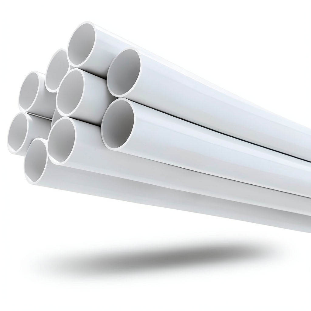 مواسير UPVC مقاس 8 إنش سمك 8.43 مم ضغط 11 بار لون أبيض
