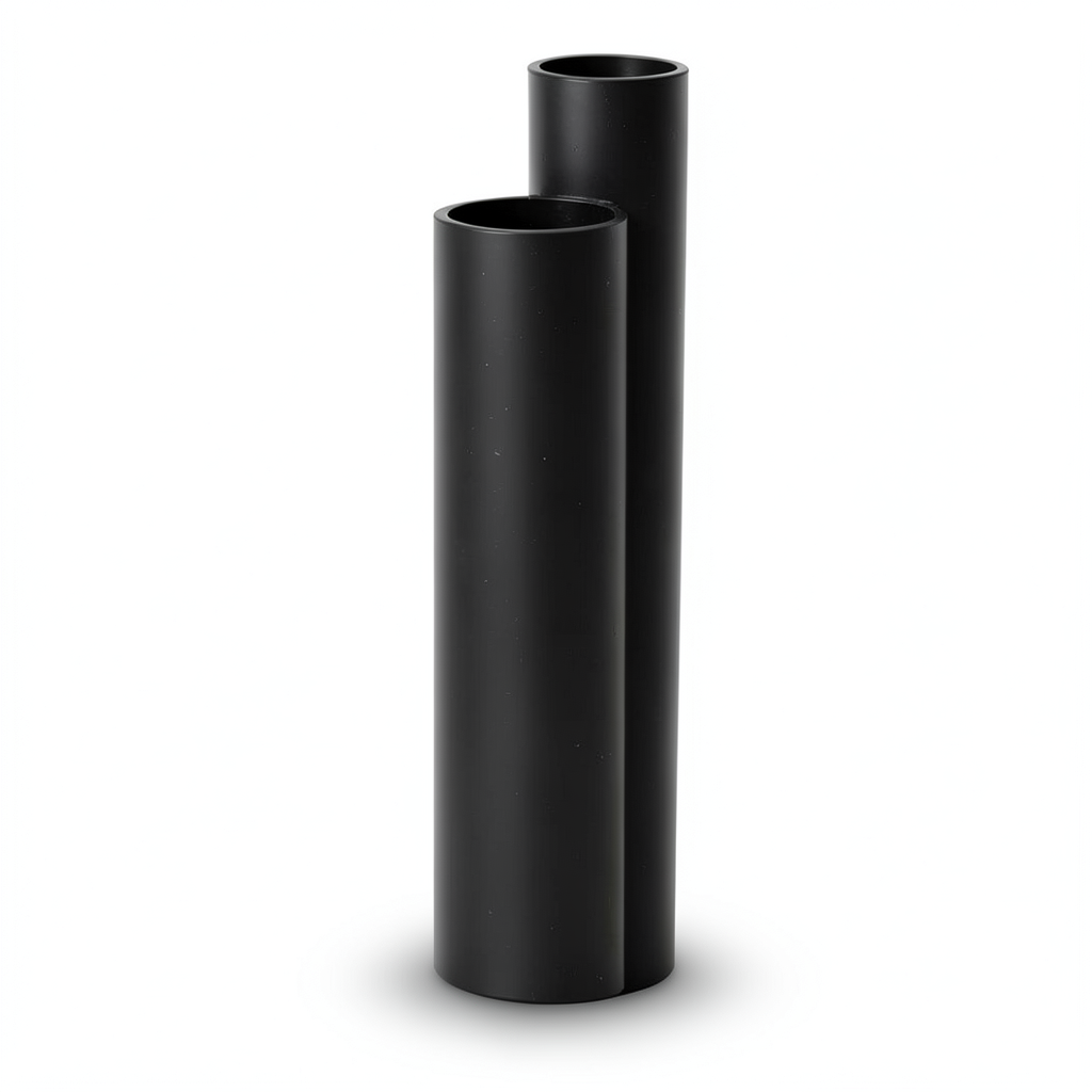 أنابيب HDPE SDR 22 قطر خارجي 280 مم سمك 12.8 مم لون أسود