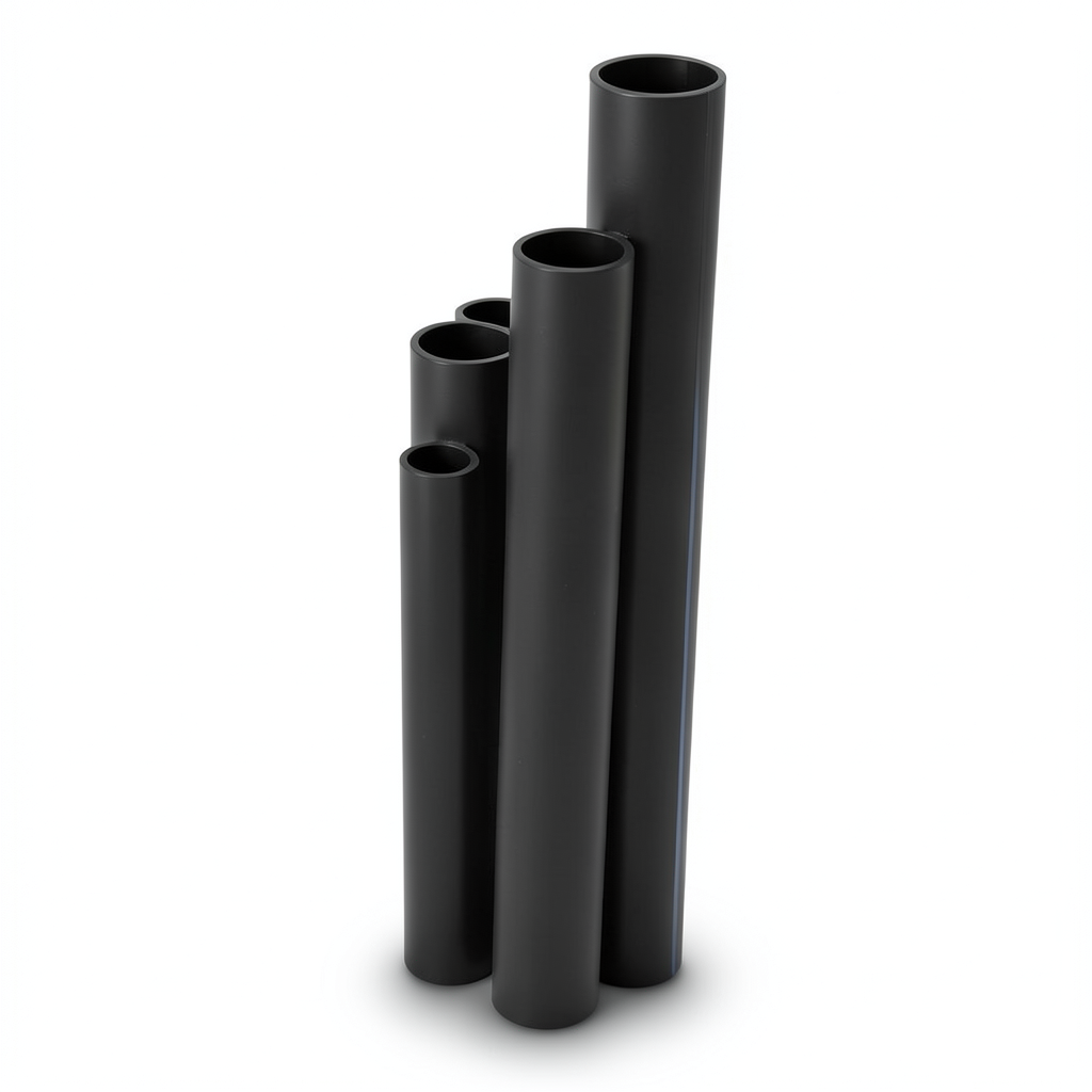 أنابيب HDPE SDR 22 قطر خارجي 315 مم سمك 14.4 مم لون أسود