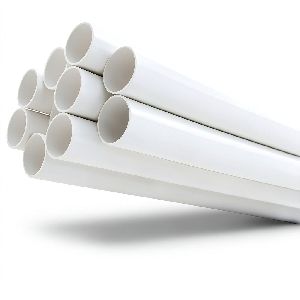 UPVC Pipes Nominal Pressure 8.6 Bar Size 1 ½ inch Thickness 1.52 mm White