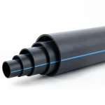 مواسير HDPE ضغط  3.2 بار [PE 100] قطر خارجي 560 مم  SDR 41  لون اسود مع خط ازرق | مصنع المنى