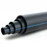 مواسير بلاستيك HDPE ضغط  3.2 بار [PE 100] قطر خارجي 630 مم  SDR 41  لون اسود مع خط ازرق | مصنع المنى