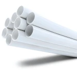 مواسير UPVC مقاس 3 إنش سمك 2.74 مم ضغط 8.6 بار لون أبيض