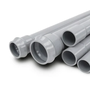 UPVC Pipes Nominal Pressure 16 Bar Outside Diameter 140 mm Thickness 8.3 mm Gray
