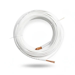 Stranded Wire 400mm 450/750V Copper Conductor 3.15mm Diameter PVC Insulation, White | Al Fanar
