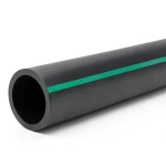 مواسير HDPE ضغط 6 بار PE 63 قطر خارجي 180 مم SDR 17.6 لون أسود
