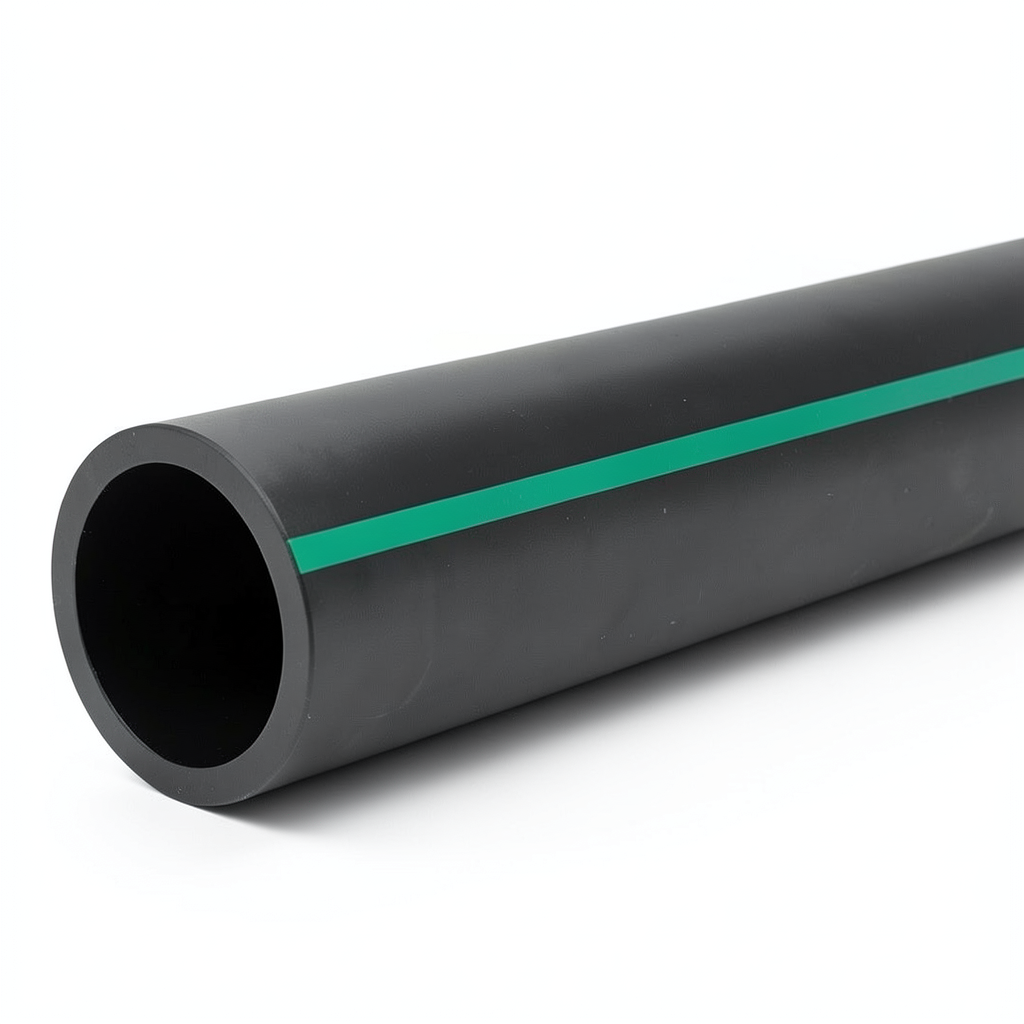 HDPE Pipe Pressure 6 Bar PE 63 Size OD 180 mm SDR 17.6 Black