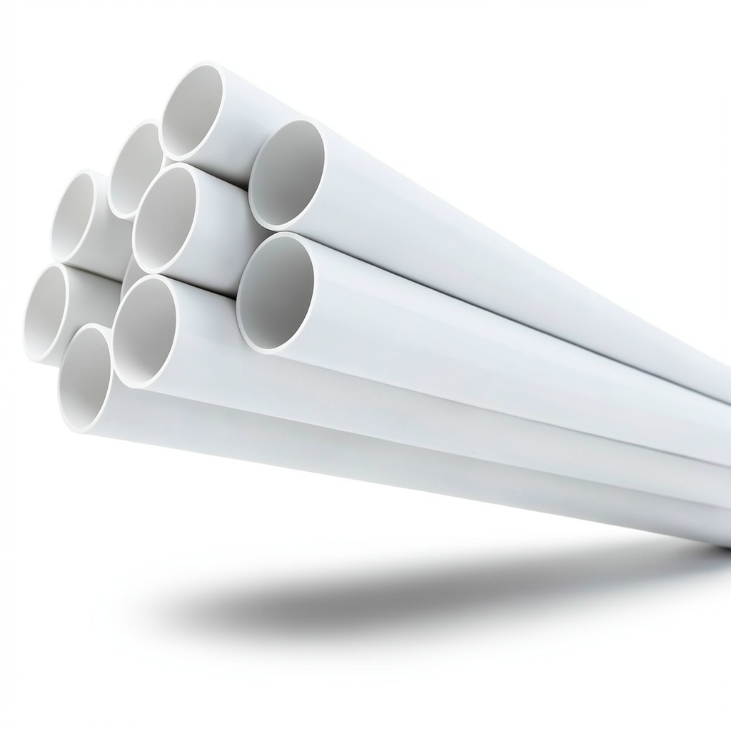 مواسير UPVC مقاس 4 إنش ضغط 6.9 بار سمك 2.80 مم لون أبيض