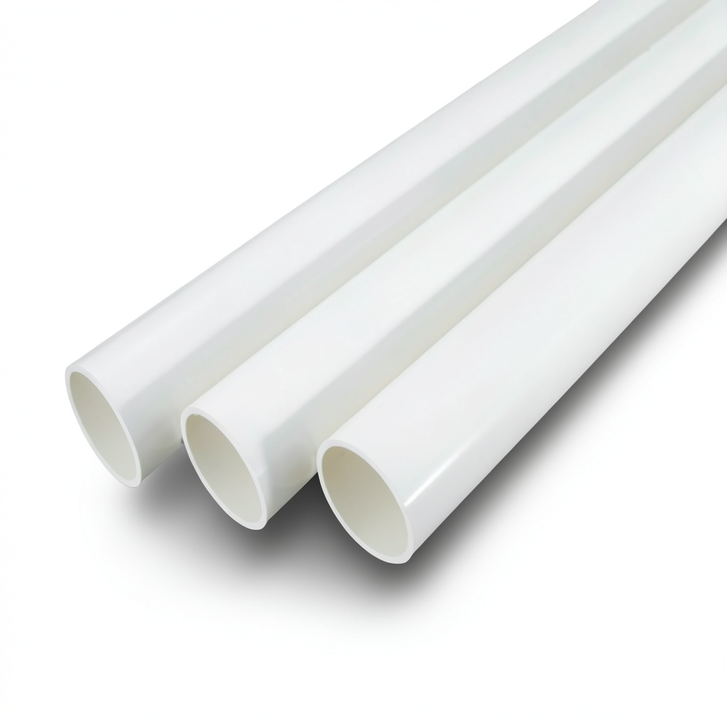 مواسير UPVC جدول 40 مقاس 2 إنش سمك 3.91 مم لون أبيض