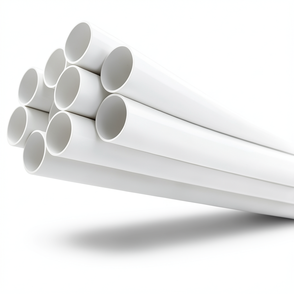 مواسير UPVC ضغط 11 بار مقاس 2 إنش سمك 2.31 مم لون أبيض