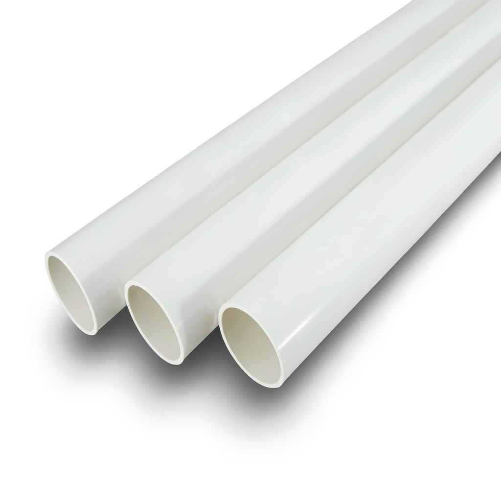 مواسير UPVC جدول 40 مقاس 4 إنش سمك 6.02 مم لون أبيض
