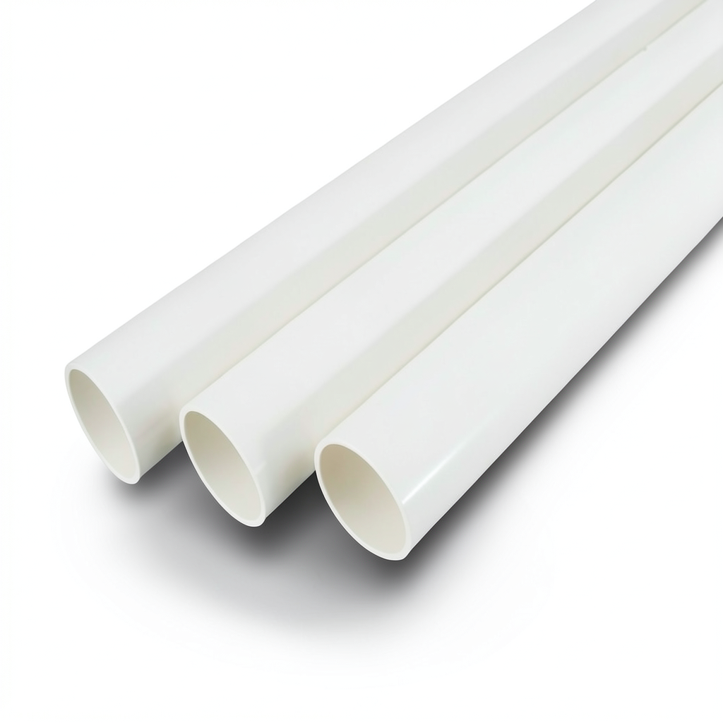 UPVC Pipes Schedule 40 Size 6 Inch Thickness 7.11 mm White