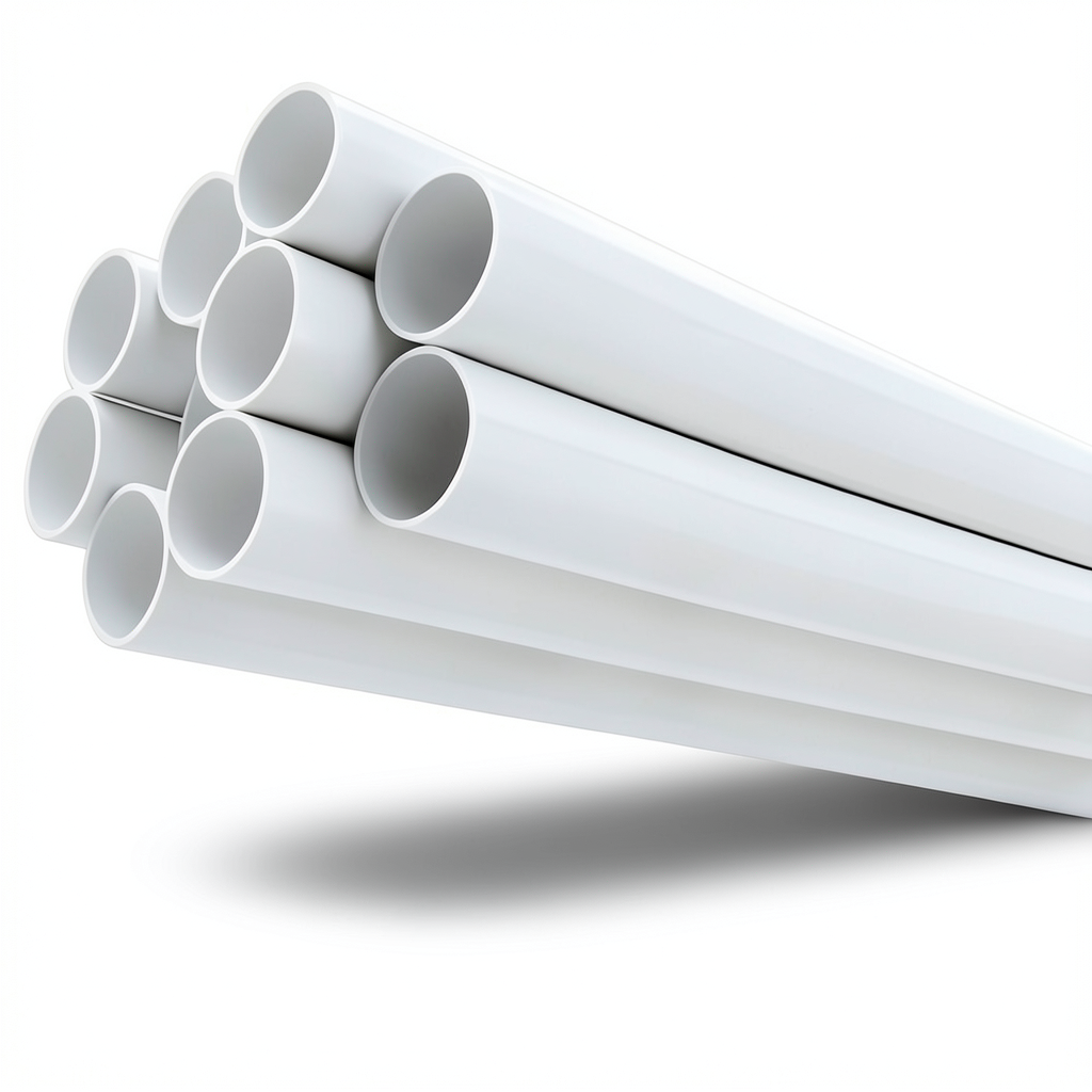 UPVC Pipes 8 Inch Thickness 8.43 mm Pressure 11 Bar White