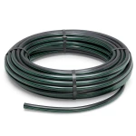 لفة أنابيب بلاستيك HDPE ضغط 10 بار PE 63 قطر خارجي 160 مم SDR 11 أسود مع خطوط خضراء