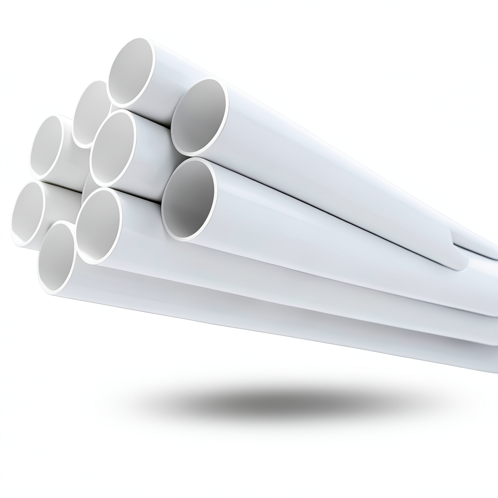 مواسير UPVC مقاس 6 إنش ضغط 8.6 بار سمك 5.18 مم لون أبيض