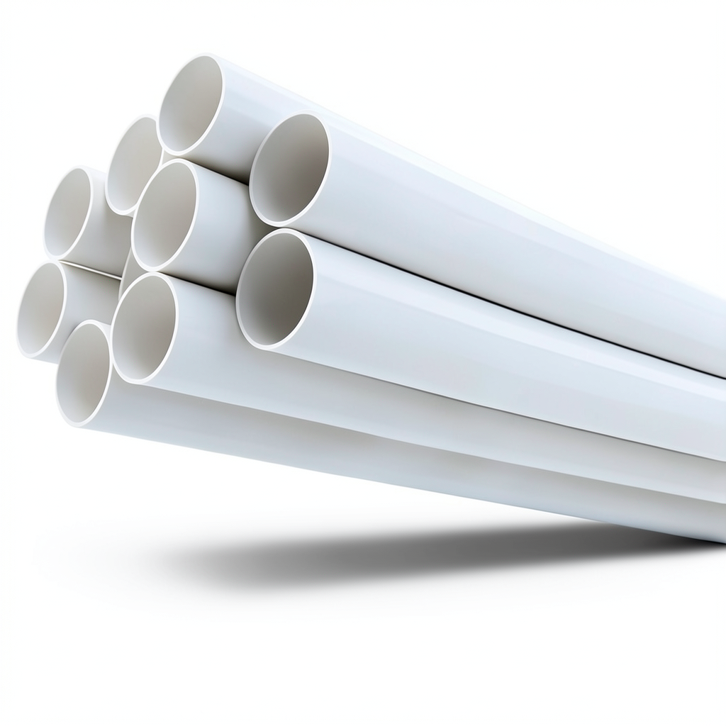 مواسير UPVC مقاس 4 إنش ضغط 6.9 بار سمك 2.80 مم لون أبيض