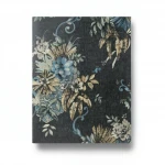 Italian wallpaper floral design 10m x 1.06m, dark gray, model 82867