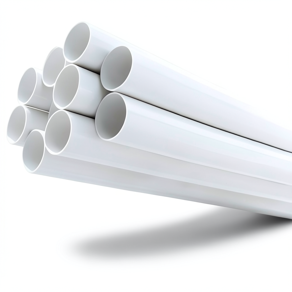 مواسير UPVC ضغط 6.9 بار مقاس 8 إنش سمك 5.33 مم لون أبيض