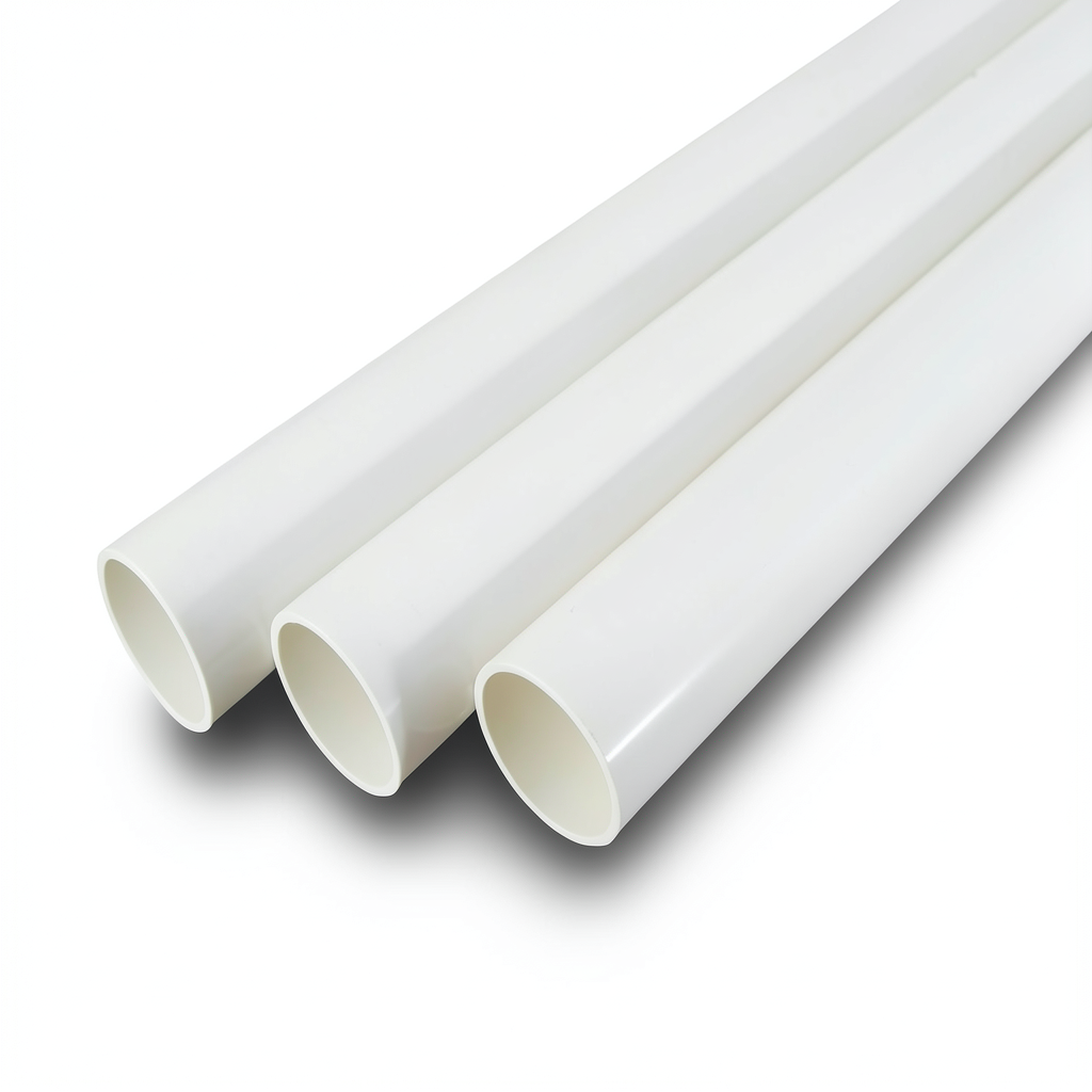 مواسير UPVC جدول 40 مقاس 6 إنش سمك 7.11 مم لون أبيض