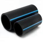 أنابيب HDPE الوطني لشبكات المياه  ضغط 10 بار قطر خارجي 280 مم سمك 10.7 مم لون اسود