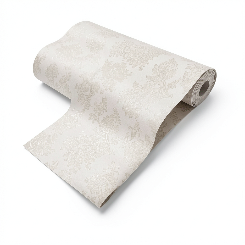 ورق جدراي نقشات 10 م × 1.06 م لون بيج فاتح، موديل 5429