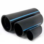 مواسير HDPE الوطني لشبكات المياه  ضغط 10 بار قطر خارجي 90 مم سمك 4.3 مم لون اسود