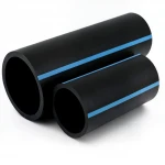 أنابيب HDPE الوطني لشبكات المياه  ضغط 10 بار قطر خارجي 355 مم سمك 13.6 مم لون اسود