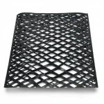 Hot Rolled (Black) Steel Expanded Metal Mesh  [Mazyoon] Thickness 1.2 mm Width 2.44  meter Length 6 meter | Bait Al Tatawor Company