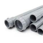 أنابيب UPVC ضغط 12.5 بار قطر خارجي 140 مم سمك 6.7 مم لون رمادي