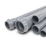 مواسير UPVC ضغط اسمي 12.5 بار قطر خارجي 250 مم سمك 11.9 مم لون رمادي
