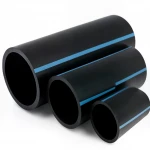 أنابيب HDPE الوطني لشبكات المياه  ضغط 12.5 بار قطر خارجي 110 مم سمك 5.3 مم لون اسود