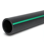 مواسير بلاستيك HDPE ضغط 6 بار PE 63، قطر خارجي 225 مم، SDR 17.6، لون أسود