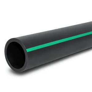 مواسير بلاستيك HDPE ضغط 6 بار PE 63، قطر خارجي 225 مم، SDR 17.6، لون أسود