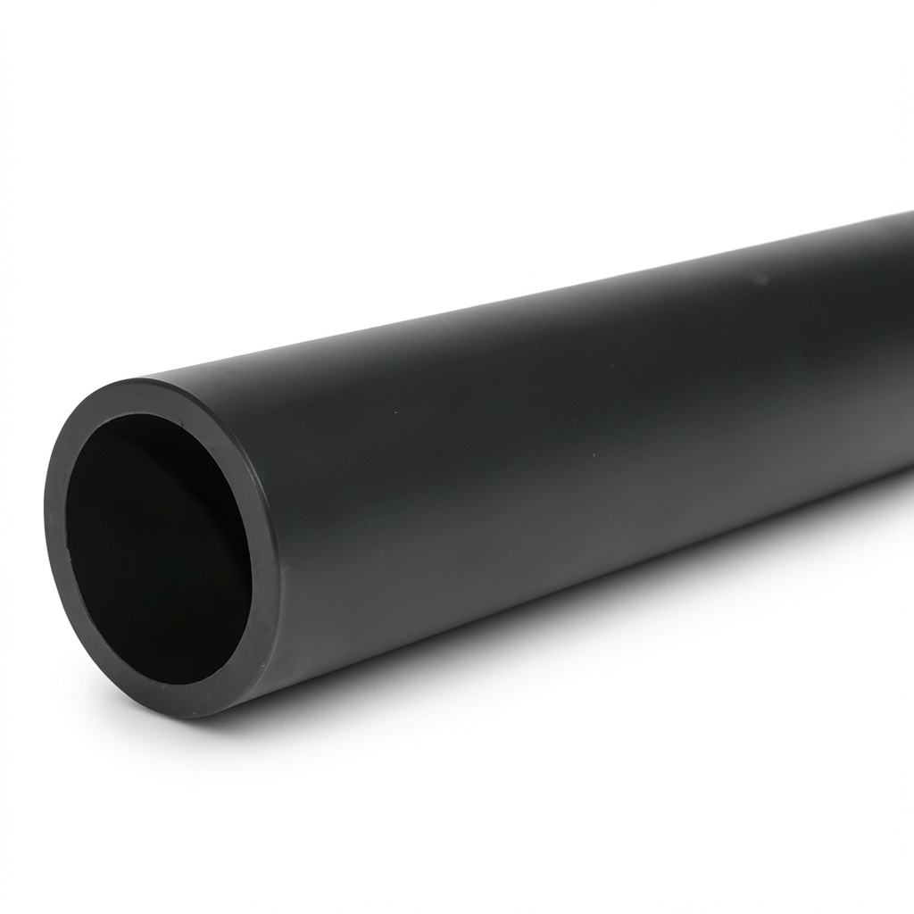 HDPE Plastic Pipe 6 Bar Pressure PE 63 Outer Diameter 250 mm SDR 17.6 Black
