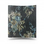 Italian wallpaper floral design 10m x 1.06m, dark gray, model 82867