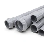 أنابيب UPVC ضغط 12.5 بار قطر خارجي 140 مم سمك 6.7 مم لون رمادي