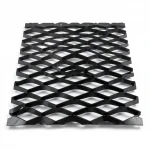 Hot Rolled (Black) Steel Expanded Metal Mesh  [Mazyoon] Thickness 1.5 mm Width 2.44  meter Length 5 meter | Bait Al Tatawor Company