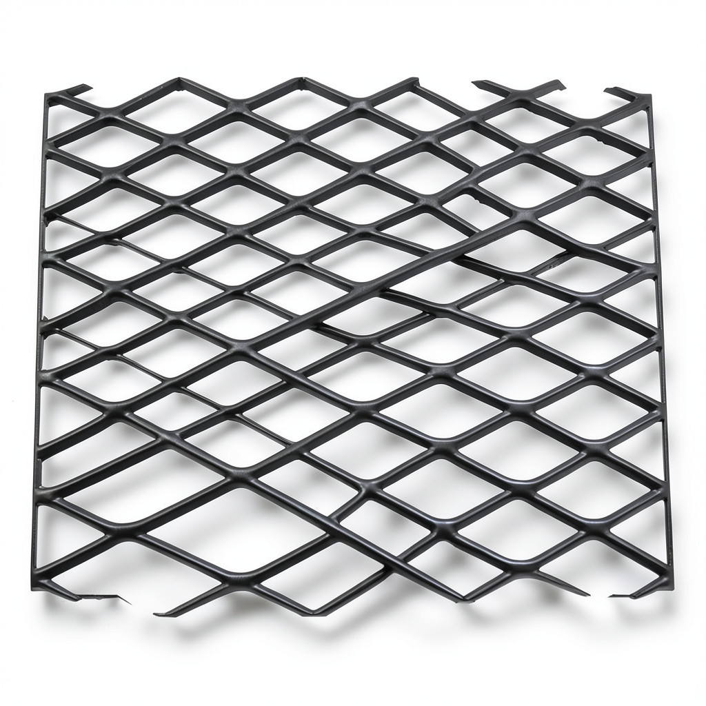 Hot Rolled Black Steel Expanded Metal Mesh Khaleeji 1.8 mm Thickness 2.44 m Width 4 m Length
