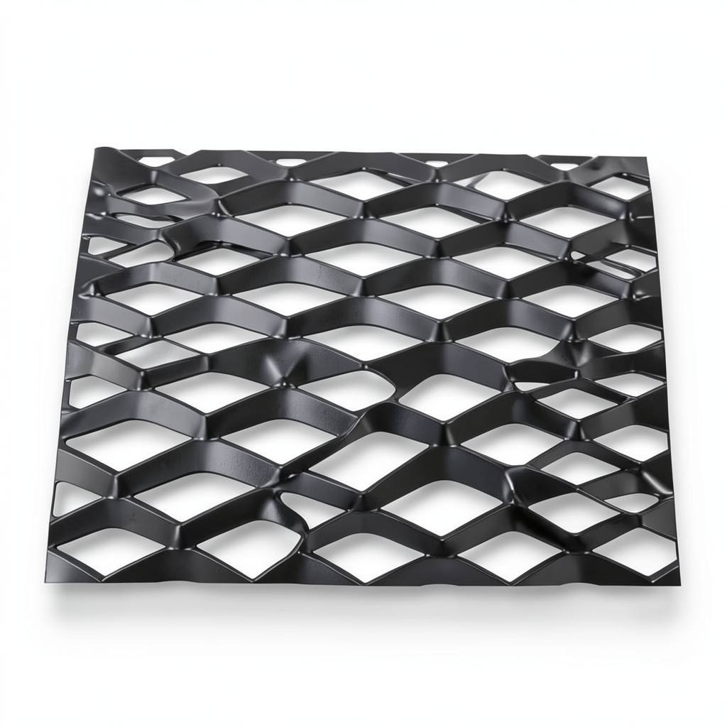 Hot Rolled Black Steel Expanded Metal Mesh Thickness 1.2 mm Width 1.22 m Length 3 m