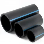 مواسير HDPE الوطني لشبكات المياه  ضغط 12.5 بار قطر خارجي 180 مم سمك 8.6 مم لون اسود
