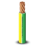 Stranded Electrical Wire 1.5 mm 450/750V Copper Conductor Heat Resistant PVC Insulated, Yellow/Green | Al Fanar