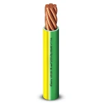 Electrical Wire 4 mm2 450/750V Copper Conductor Heat Resistant PVC Insulated, Yellow/Green | Al Fanar
