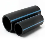 مواسير HDPE الوطني لشبكات المياه  ضغط 16 بار قطر خارجي 160 مم سمك 9.5 مم لون اسود