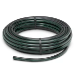 لفة أنابيب HDPE ضغط 15.9 بار PE 63 قطر خارجي 40 مم SDR 7.4 أسود مع خطوط خضراء
