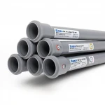 UPVC Pipes [Sappco] PN 16 Bar Size 125 mm Thickness 9.3 mm Gray Color