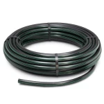 لفة أنابيب بلاستيك HDPE ضغط 15.9 بار PE 63 قطر خارجي 75 مم SDR 7.4 أسود مع خط أخضر
