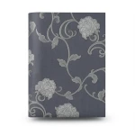 Italian Wallpaper Floral Design Dark Gray, Size 10mx0.73m, Model 41766